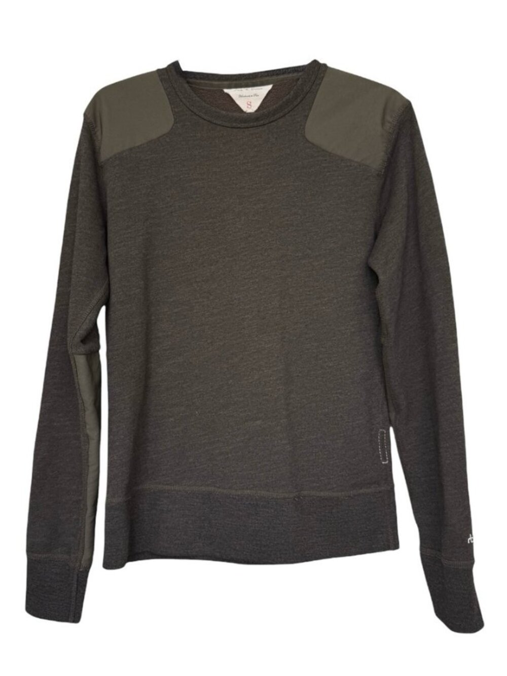 Rag & Bone Crewneck Sweater Men’s Size Small Green Cotton Hand Made In Peru